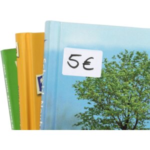 Viacúčelové etikety biele 12x30 mm papier matný 1120 ks.