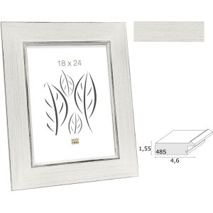 Deknudt S48SK1 rám na obrazy drevo biely 10x15 cm...