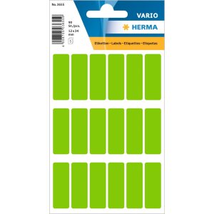 Viacúčelové etikety zelené 12x34 mm...