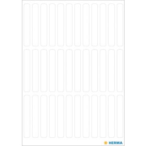 Viacúčelové etikety biele 5x35 mm papier...