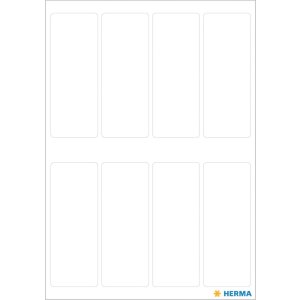 Viacúčelové etikety biele 19x50 mm papier matný 56 ks.