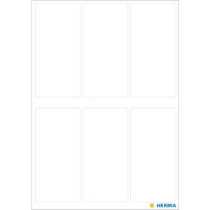 Viacúčelové etikety biele 26x54 mm papier...