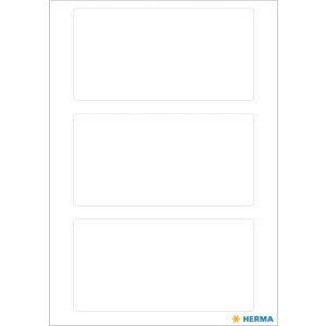 Viacúčelové etikety biele 34x67 mm papier matný 21 ks.