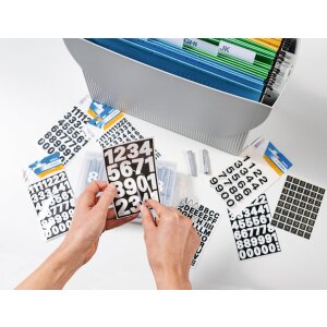 Čísla 13x13 mm 0-9 fólia čierna zlatá reliéfna 2 listy