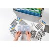 Čísla 13x13 mm 0-9 fólia čierna zlatá reliéfna 2 listy