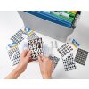 Čísla 13x13 mm 0-9 fólia čierna zlatá reliéfna 2 listy