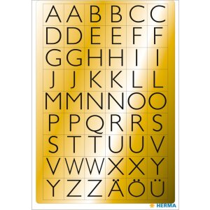HERMA písmená 13x12 mm A-Z zlatá...
