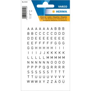 Písmená 5 mm A-Z odolné voči...