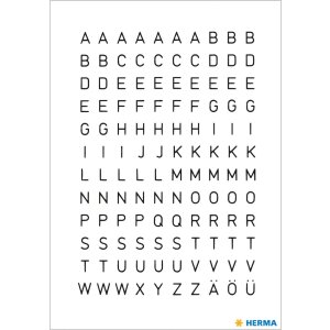Písmená 5 mm A-Z odolné voči...