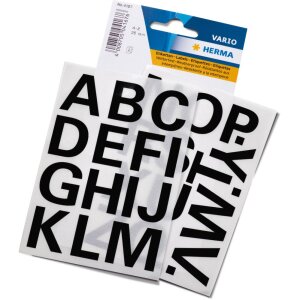 Písmená 25 mm A-Z fólia...