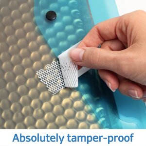 Bezpečnostné etikety biele 45,7x21,2 mm extrémne silná lepiaca fólia matná 1200 ks.