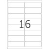 Adresné štítky Premium A4, biely papier 99,1x33,8 mm matný 1600 ks.