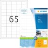 Štítky Premium A4, biely matný papier 38,1x21,2 mm 6500 ks.