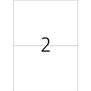Štítky Premium A4, biely papier 210x148 mm matný 200 ks.