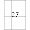 Etikety Premium A4, biely papier 70x32 mm matný 2700 ks.