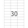 Etikety Premium A4, biely papier 70x29,7 mm matný 3000 ks.
