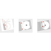 Štítky na CD maxi A4 biele Ø 116 mm papier matný nepriehľadný 200 kusov