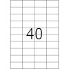 HERMA Etikety Premium A4, biely matný papier 52,5x29,7 mm 4000 ks.