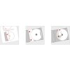 Štítky na CD A4 biele Ø 116 mm papier matný nepriehľadný 200 kusov