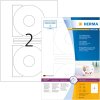 Štítky na CD A4 biele Ø 116 mm papier matný nepriehľadný 200 kusov