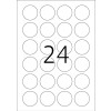 Etikety A4 biele Ø 40 mm okrúhle Movables snímateľný papier matný 2400 ks.