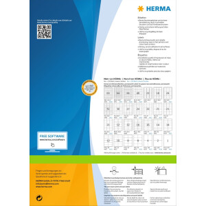 Etikety Premium A4, biely papier 52,5x29,7 mm matný 8000 ks.