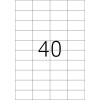 Etikety Premium A4, biely papier 52,5x29,7 mm matný 8000 ks.