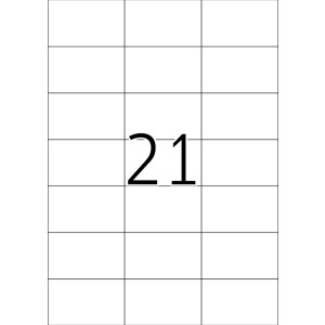 Štítky Premium A4, biely papier 70x42,3 mm matný 4200 ks.