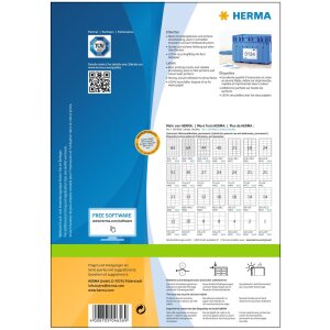Štítky Premium A4, biely papier 105x297 mm matný 200 ks.