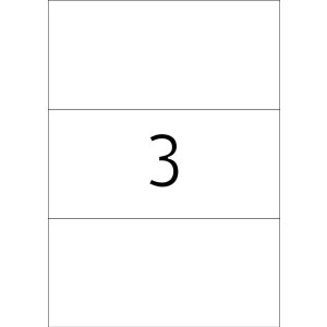 Štítky A4 biele 210x99 mm...