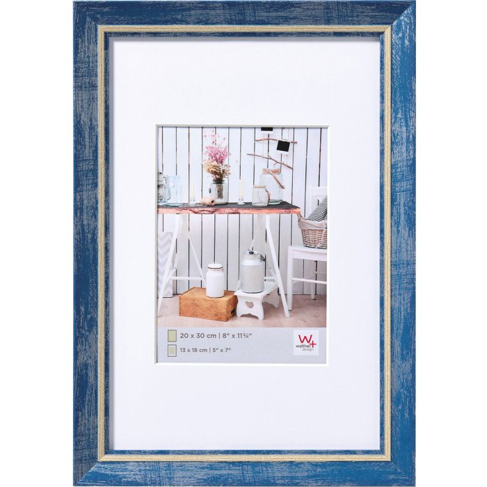 Walther obrazový rám Chalet blue 50x70 cm s paspulkou 40x60 cm