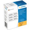 Trojité samolepiace štítky s číslami 10x22 mm bielo-čierne