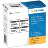 Systémové čísla HERMA samolepiace 2-krát 15x22 mm s potlačou čierne
