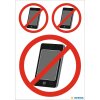 Informačné štítky Nie mobilný telefón odolný voči poveternostným vplyvom 1 list.