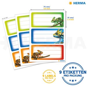 Štítky na knihy HERMA VARIO School Gecko