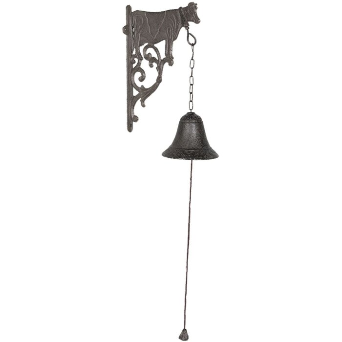 Zvonček krava 6Y3000 hnedý 10x19x25 cm