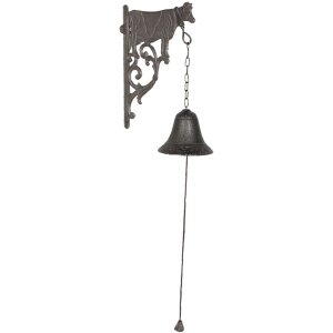 Zvonček krava 6Y3000 hnedý 10x19x25 cm