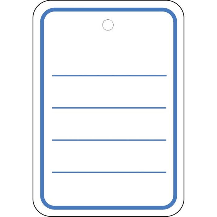 Štítky na kusový tovar 42x60 mm perforované bez závitu 1000 ks.