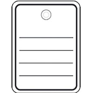 Štítok na kusový tovar 40x50 mm s...