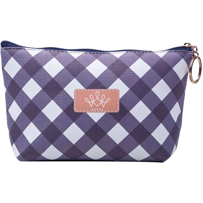 Toaletná taška MLTT0048 Modrá - biela 21x12 cm