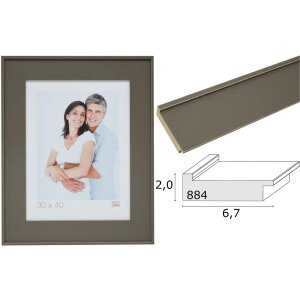 Deknudt rám na obraz taupe wood S884S