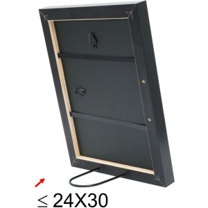 S40JE7 Drevený rám v sivej farbe so zlatými a tmavosivými tónmi 18x24 cm