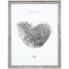 S40JE7 Drevený rám v sivej farbe so zlatými a tmavosivými tónmi 18x24 cm