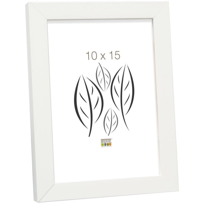 S43AK1 Obyčajný rám v bielej farbe 10x10 cm