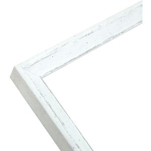 Deknudt obrazový rám S46DF1 biely so strieborným okrajom 15x20 cm