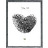 S46DF7 Rám na obraz v sivej farbe so strieborným okrajom 10x15 cm