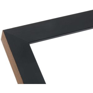 S46JH2 Drevený rám v čiernej farbe s okrajom vo farbe dreva 13x18 cm