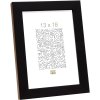 S46JH2 Drevený rám v čiernej farbe s okrajom vo farbe dreva 13x18 cm