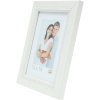 S46KF1 Drevený rám v bielej farbe s perleťovým lemovaním 13x18 cm