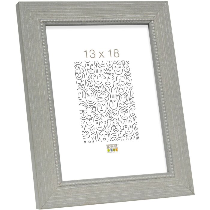 S46KF7 Drevený rám v sivej farbe s perleťovým lemovaním 13x18 cm